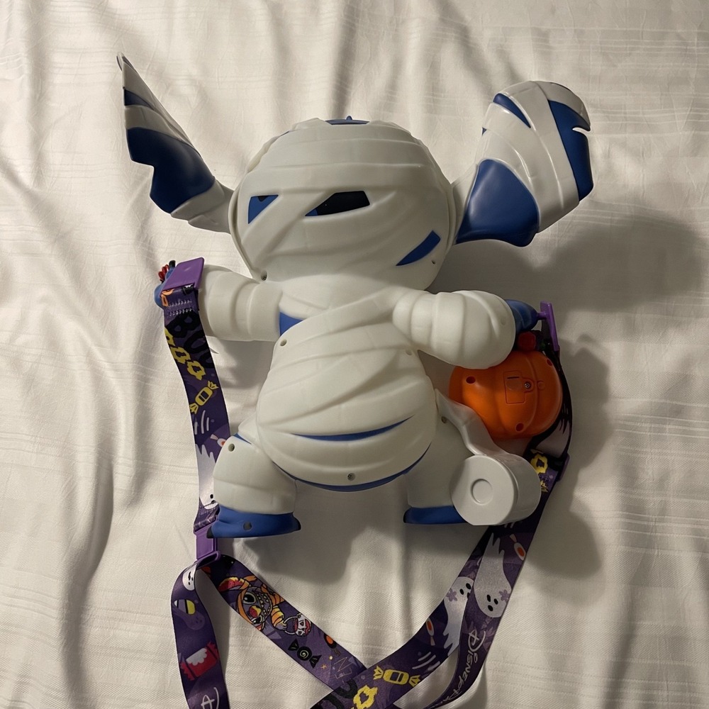 WDW Disney Parks Stitch 626 Mummy Costume‎ Popcorn Bucket Halloween - Picture 2 of 3